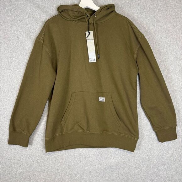 Brand New Pro Club Olive Green French Terry Pullover Hoodie Sweatshirt Men’s S - Picture 1 of 8